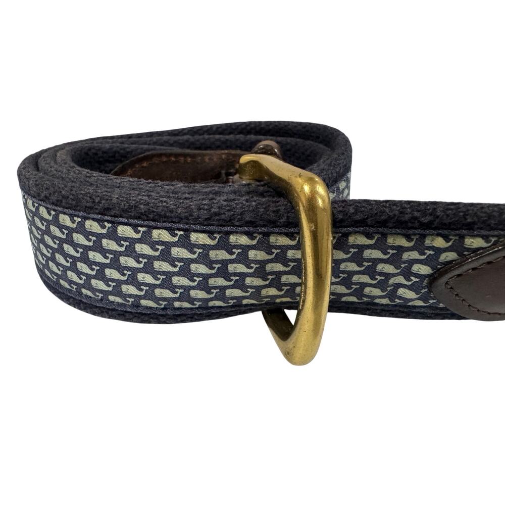 Vineyard Vines Blue Whales Belt Size 36